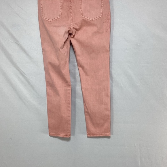 NWT SR vs Sandrine Rose the virgin label Women's Cropped Jeans in Soft Pink - Picture 6 of 15